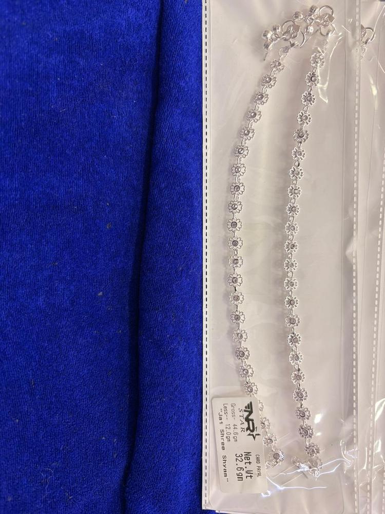 Pinjra Payal silver payal anklet 139.2g - NR Star Sona Traders Agra